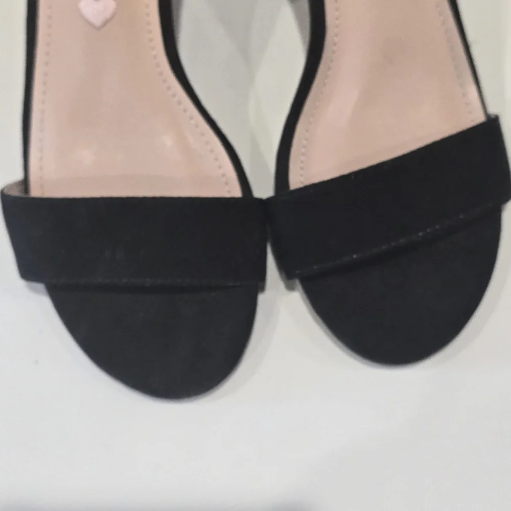 Steve Madden | Joarrson Black Girl's open toe Heels Size 1